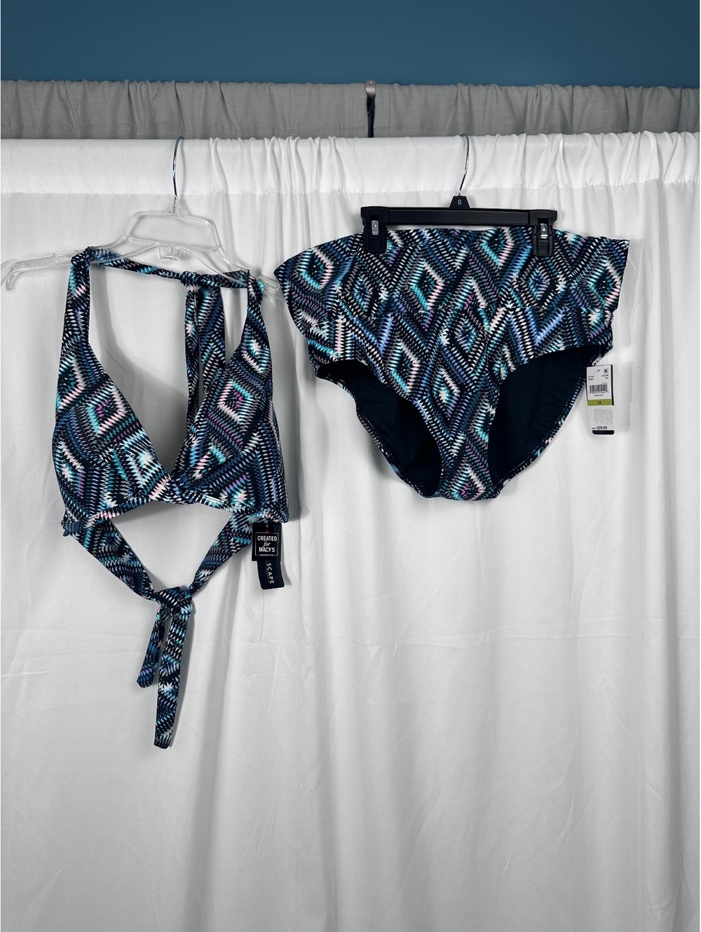 Island Escape Women's Two-Piece Swimsuit Set, Size 14